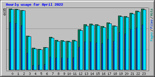 Hourly usage for April 2022