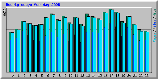 Hourly usage for May 2023