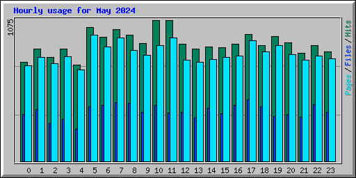 Hourly usage for May 2024